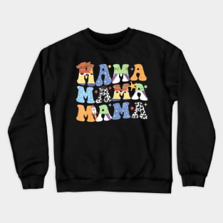 Story Mama Boy Mom Mothers Day For Womens Crewneck Sweatshirt